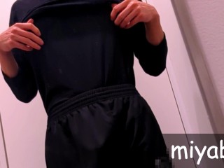 Slut girl tickling hentai masochist sexy guy in dressing room of fitness gym.Dream nipple play