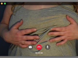 Video Call with Girl next door turns into a Titty Drop Teaser -summersparkxxx