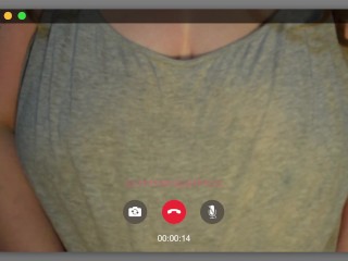 Video Call with Girl next door turns into a Titty Drop Teaser -summersparkxxx