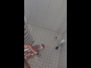 Solo male in shower