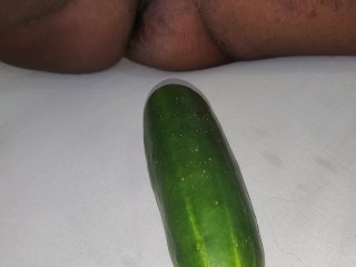 i tried my first time fucked my pussy with cucumber so sweet