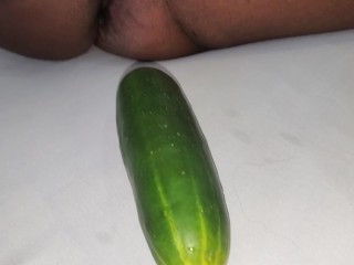 i tried my first time fucked my pussy with cucumber so sweet