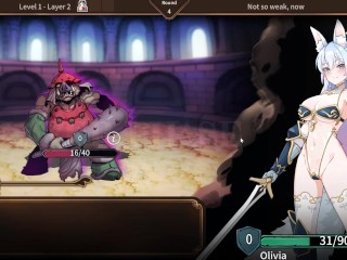 Arena Story Rouge And Princess Knight - Fighting a smile with 1 hp!