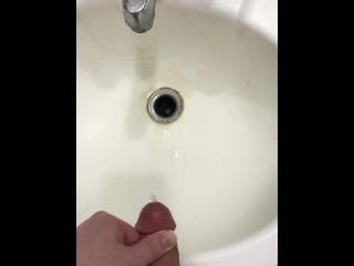 Huge cumshot from edging after 2 hours