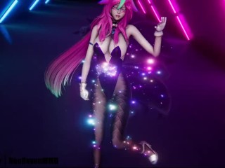 [MMD]TAHITI  - Phone Number (Redeemed SG Xayah) [Clothed ver.] League of Legends