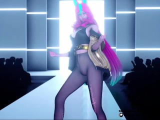 [MMD]BlackPink - Shut Down (Ahri/Xayah/Soraka/Gwen) [Strip ver.] League of Legends