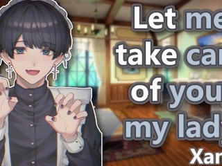 Cute Maid Boy takes care of you😄(ASMR M4F)(Maid x Noble Lady)(Comfort for Illness)(Rest)