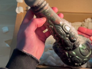 Unboxing my new Love Smiths big fantasy dildos 4K 60FPS