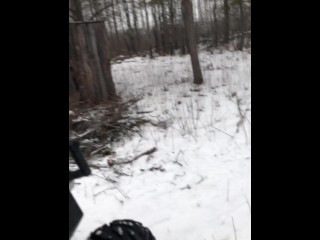 Pissing In The Snow Compilation During A Weekend Of Winter Camping and Off Roading The Trails