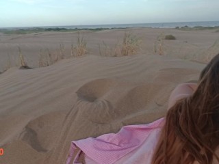 Caliento a Alba y me la cojo en PLAYA Pública😮🏖️ / Ft. Albx09