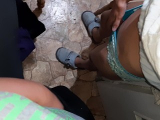 We masturbate to our stepmom while she is washing the dishes - IkaSmokS