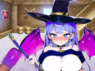 【#06 エロマゾRPG ～サキュバスのエッチな性技に堕ちた主人公 実況（体験版）】巨乳魔法使いサキュバスによるパイズリとオナコキ、盗賊サキュバスによる足コキ（リバースファンタジーRPG 同人エロゲ）