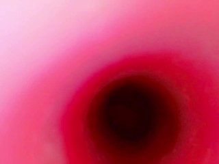 Camera Inside Pink Pussy Records A Huge Creampie From Within (Slow Motion Cumshot)