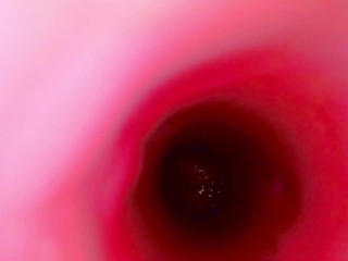 Camera Inside Pink Pussy Records A Huge Creampie From Within (Slow Motion Cumshot)