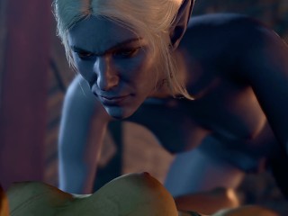 Baldur's Gate 3 (bg3) Lae'zel and Minthara Romance Scene
