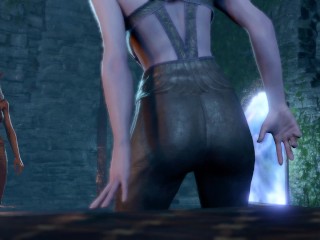 Baldur's Gate 3 (bg3) Lae'zel and Minthara Romance Scene