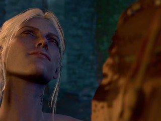 Baldur's Gate 3 (bg3) Lae'zel and Minthara Romance Scene