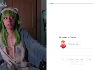 Duolingo but everytime I lose, I fuck myself | NSFW Let's Play