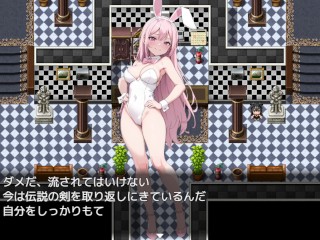 【#01 マゾ勇者と色仕掛けのサキュバスカジノ実況(体験版)】ドSなピンク髪の巨乳受付嬢を何度も中出しした結果…（逆レファンタジーRPG 同人エロゲーム）