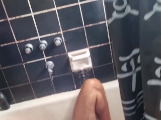 My best friend films me pissing on a sissy slut after the party