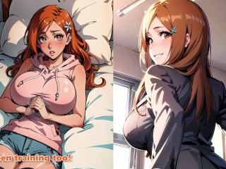 [Commission] Orihime and Yoruichi want to make you a baby ~~ 💜🧡 [JOI, Fap to the beat, 2 cum point