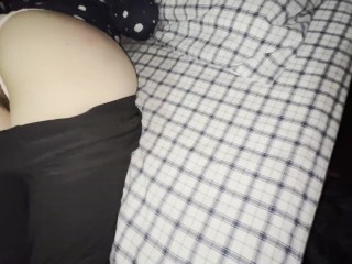 Big Ass Step Sister Fucked in her Pajamas by big cock - POV Amateur