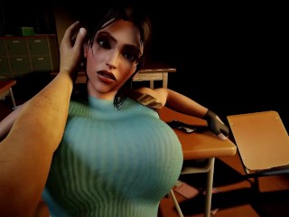 Classic Lara Croft Riding Cowgirl | Tomb Raider Parody