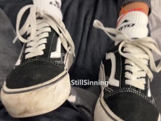 Oops, you got CUM on my DIRTY Vans 😈