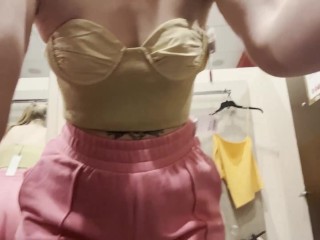 Tk maxx Nude Try On Haul See Through in Dressing Room
