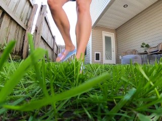 Unaware Giantess Outdoor Foot Crush then Eat POV
