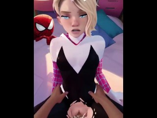 GWEN STACY GETS COVERED IN SPIDERWEBS (OH MY WAIFU)