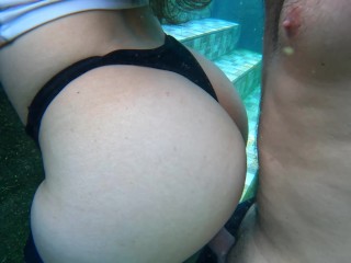 Public pool ! MY BIG ASS Friend LOVES HARD AND RISKY SEX