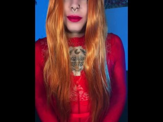 Beautiful redhead trans cums for you - Full video at OF/EMMAINK13