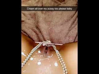 Sexting my sisters boyfriend on Snapchat. I fuck my pussy and ass until I squirt