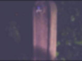 She loves pissing in the garden at night