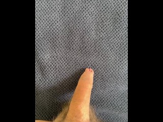 Uncircumcised Dick from Soft to Hard & Cum