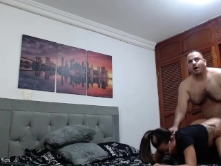 Neighbor, my parents left me alone at home, come fuck me.