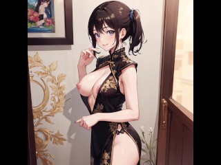 美少女：チャイナドレスの女の子