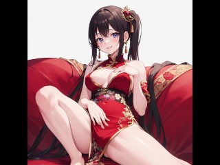 美少女：チャイナドレスの女の子