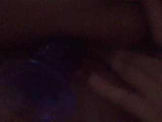 Mega Horny orgasm fun with purple toy