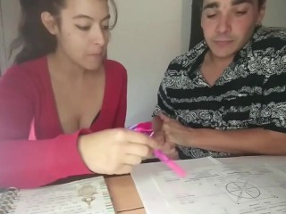 PRIVATE STUDENT WITH BIG ASS SEDUCED, FUCKED AND CUMMED BY THE TUTOR