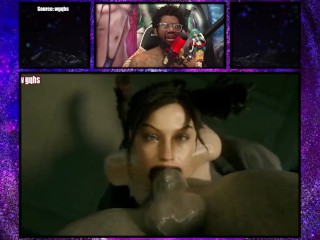 Claire Redfield Deepthroats A Large Mr. X Cock And Takes A Huge Cum Load In Her Mouth