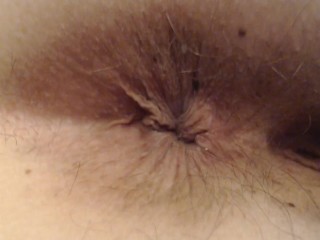 Abby's Asshole Pucker Squeeze Spread closeup