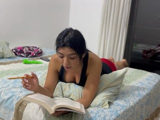 Alexa is reading poetry and ends up masturbating