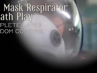 Gas Mask Respirator Breath Play - Complete Latex Femdom Control
