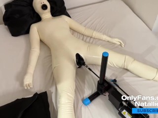 Natallien gets heavy fucked by F-machine / OnlyFans