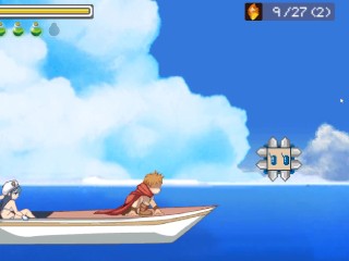 Succubus stronghold seduction - A cute hero fucked by a slime girl femdom hentai