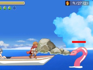 Succubus stronghold seduction - A cute hero fucked by a slime girl femdom hentai