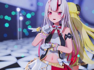 【MMD Hololive  4k/60fps】《Watame (角巻わため) Ayame (百鬼あやめ) 》~《愛包ダンスホールHeart Pie Dancehall HIMEHINA》