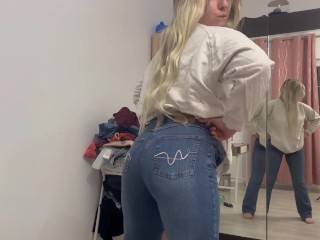 Farting in tight jeans part 2 (full clip on my official page)